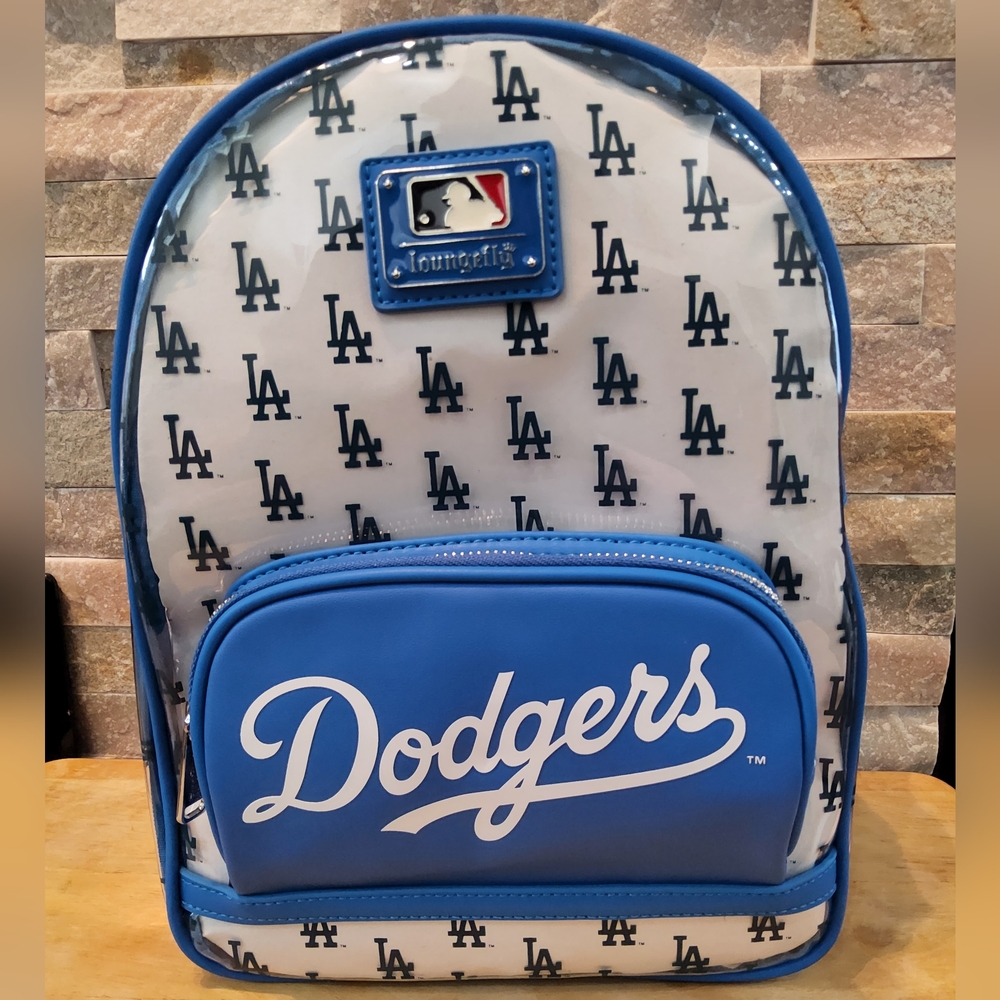 Loungefly MLB Los Angeles Dodgers Clear Mini Backpack